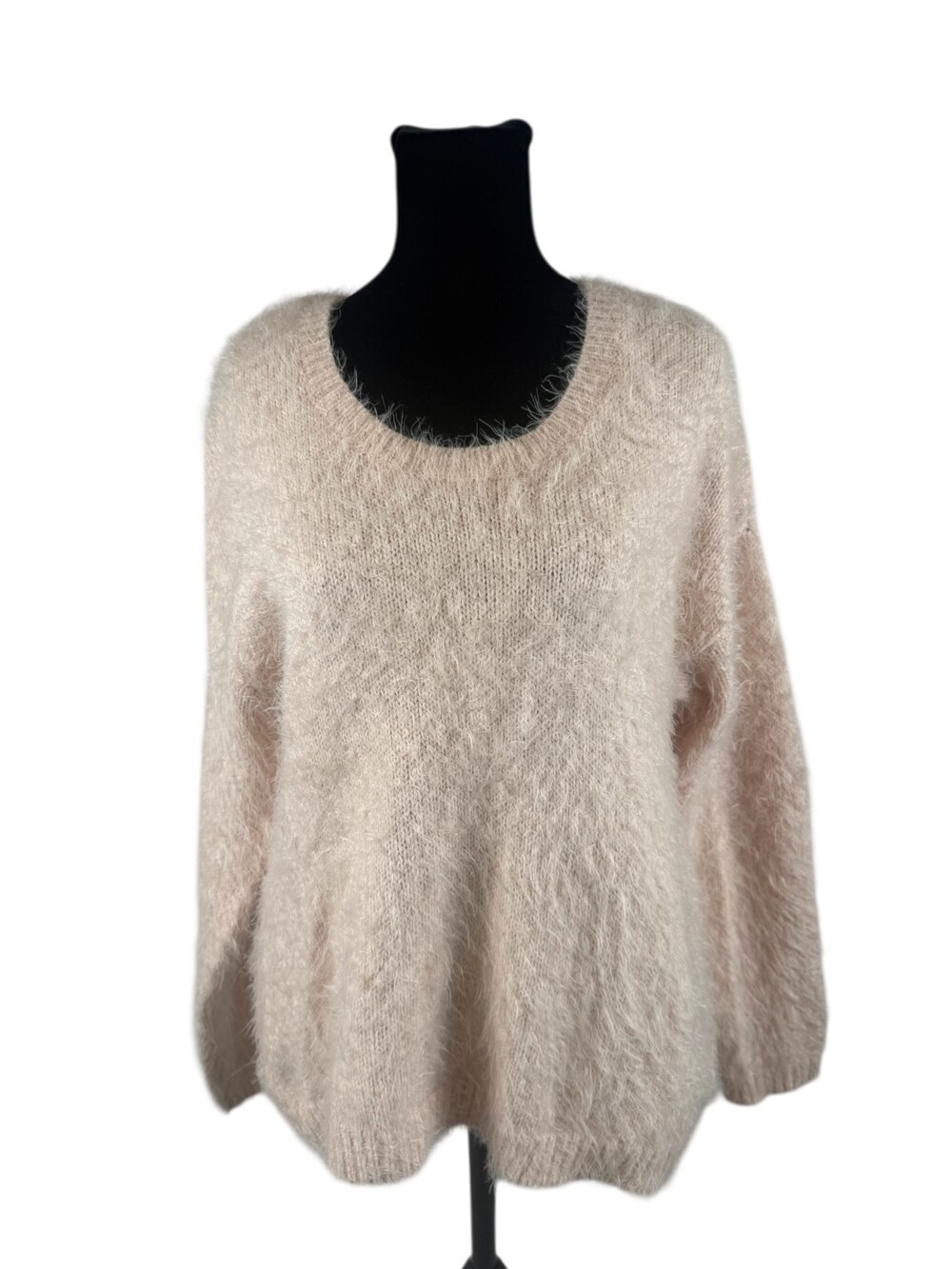 GXF by Gentle Fawn Pink Fuzzy Sweater Zip back Size Small